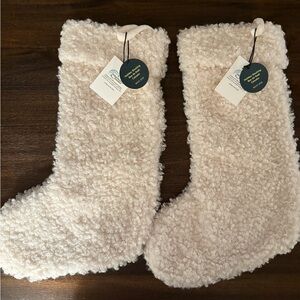 West Elm Christmas Stockings NWT